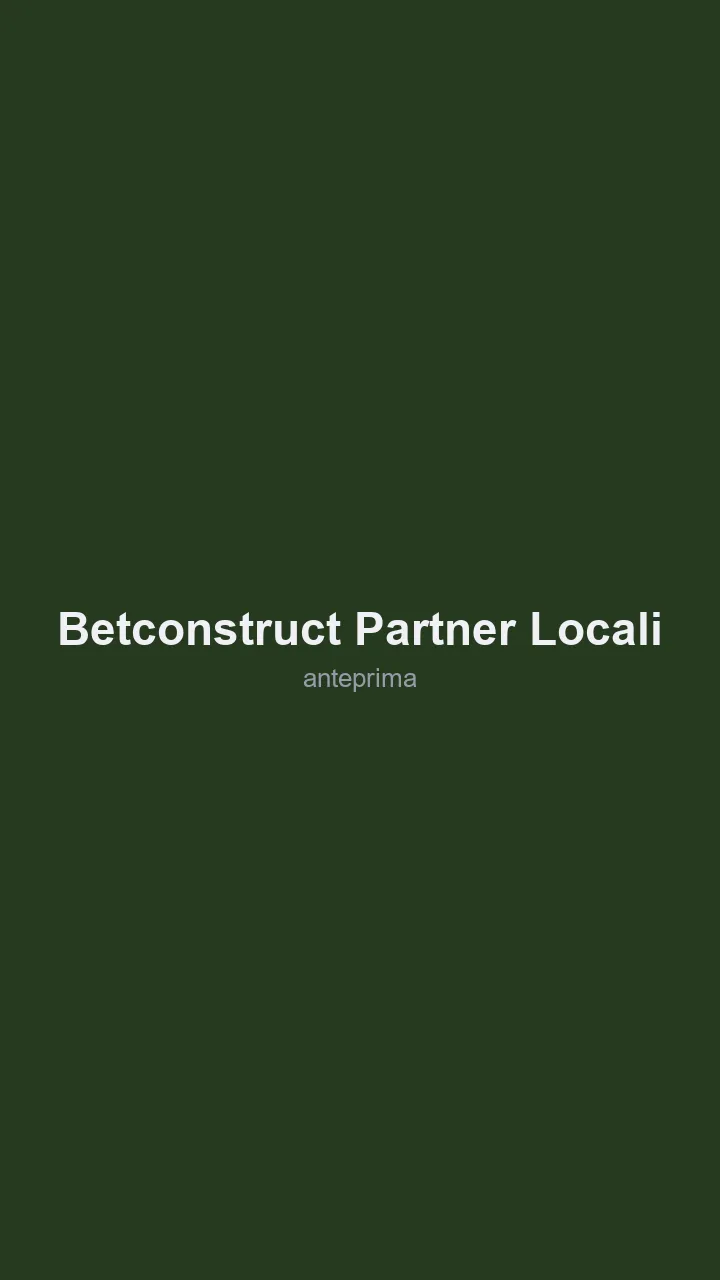 Schermata di Betconstruct/partner locali