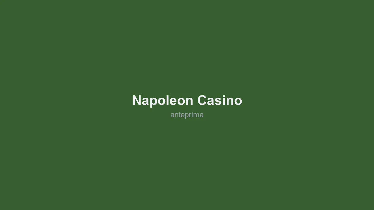Migliori Casino Belgio 2026 8 Schermata 1 di Napoleon Casino