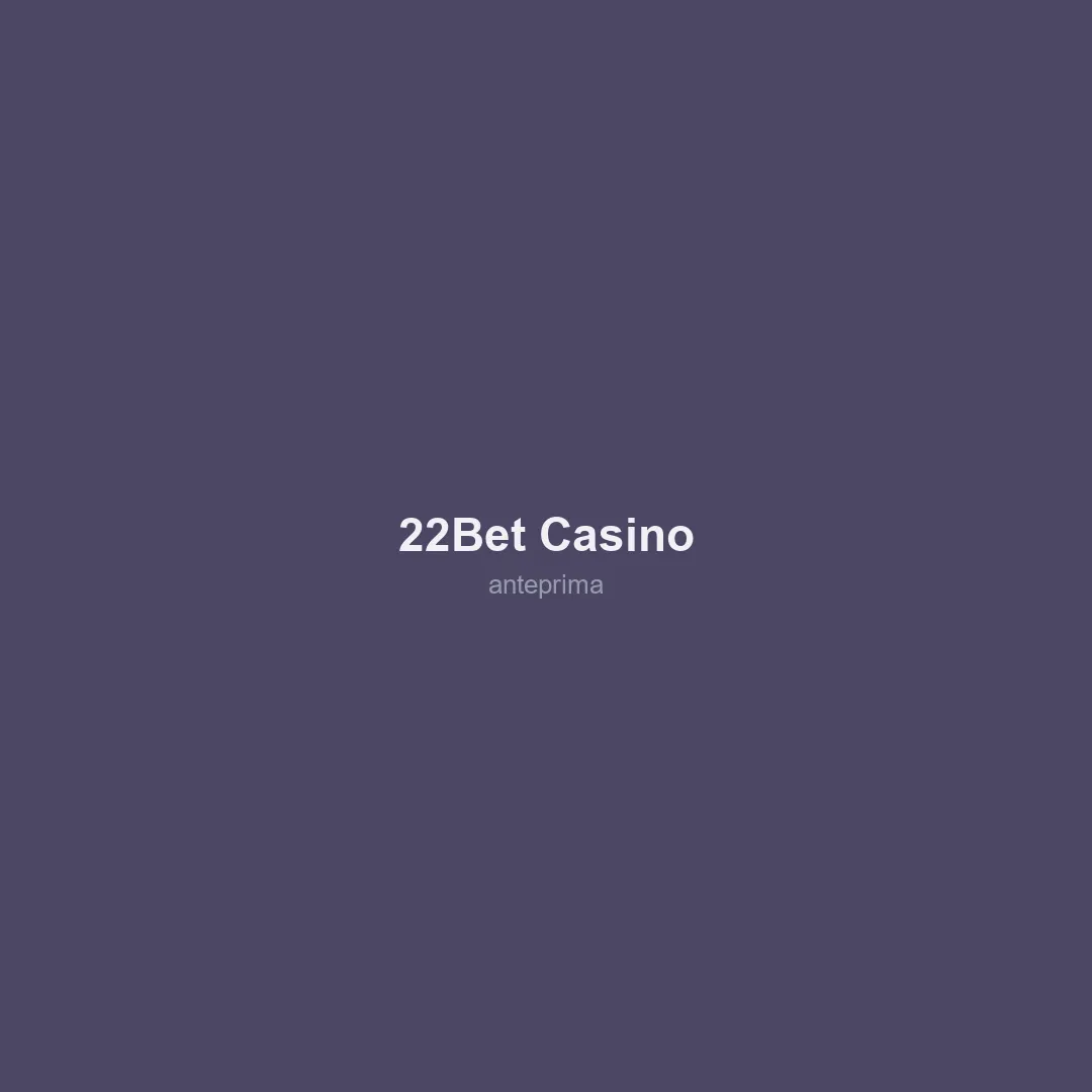 Schermata 2 di 22Bet Casino