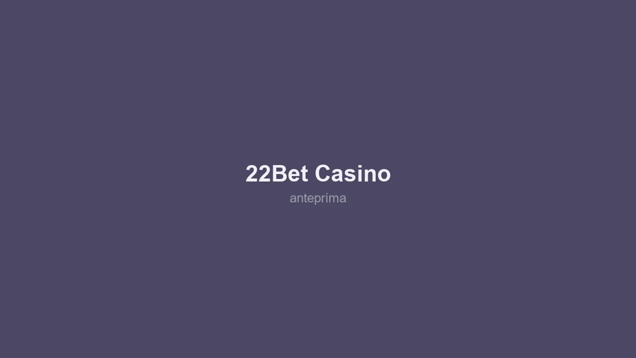 Schermata 2 di 22Bet Casino