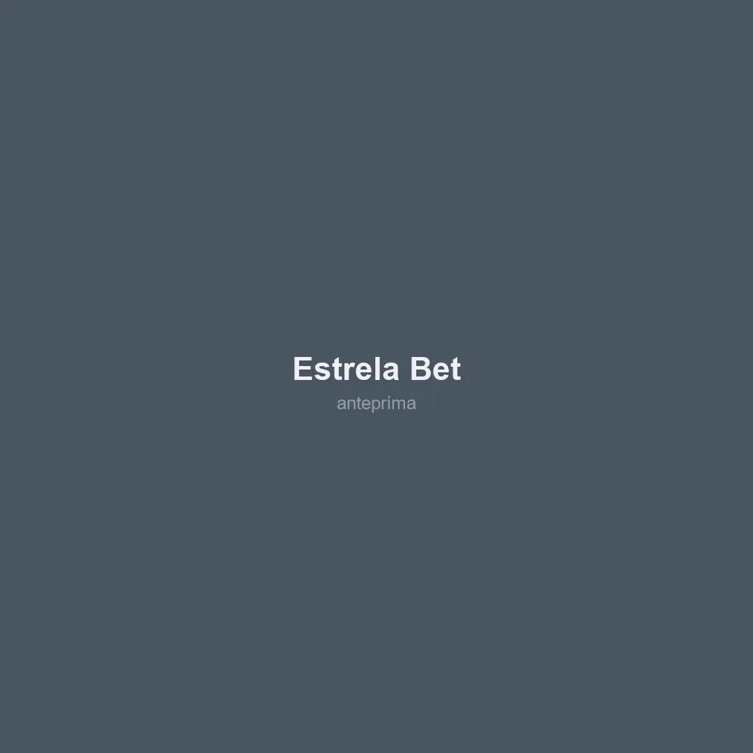 Schermata di Estrela Bet