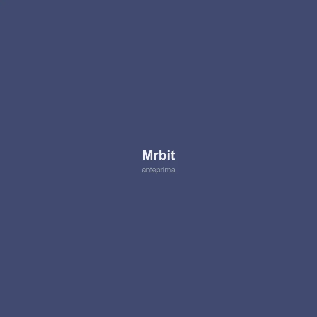 Schermata di MrBit