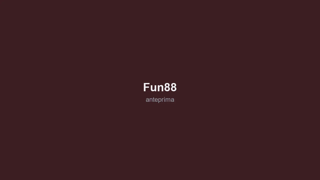 Schermata di Fun88
