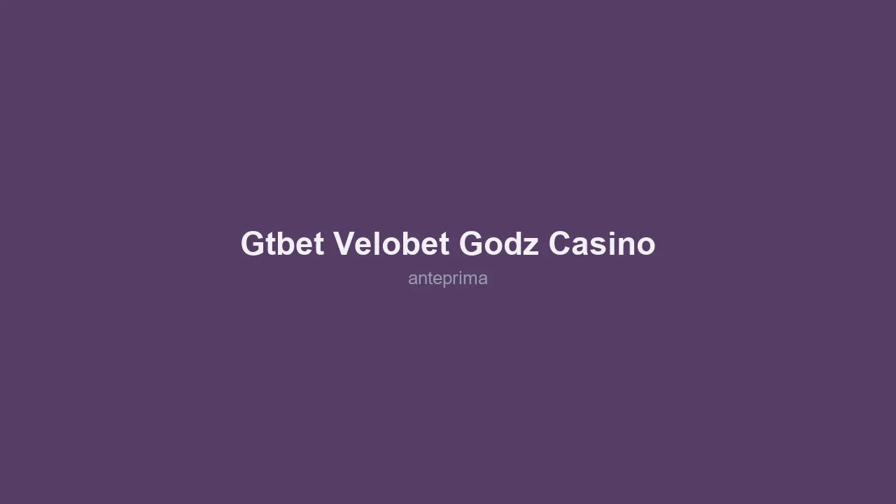 Schermata 2 di GTBet / Velobet / Godz Casino
