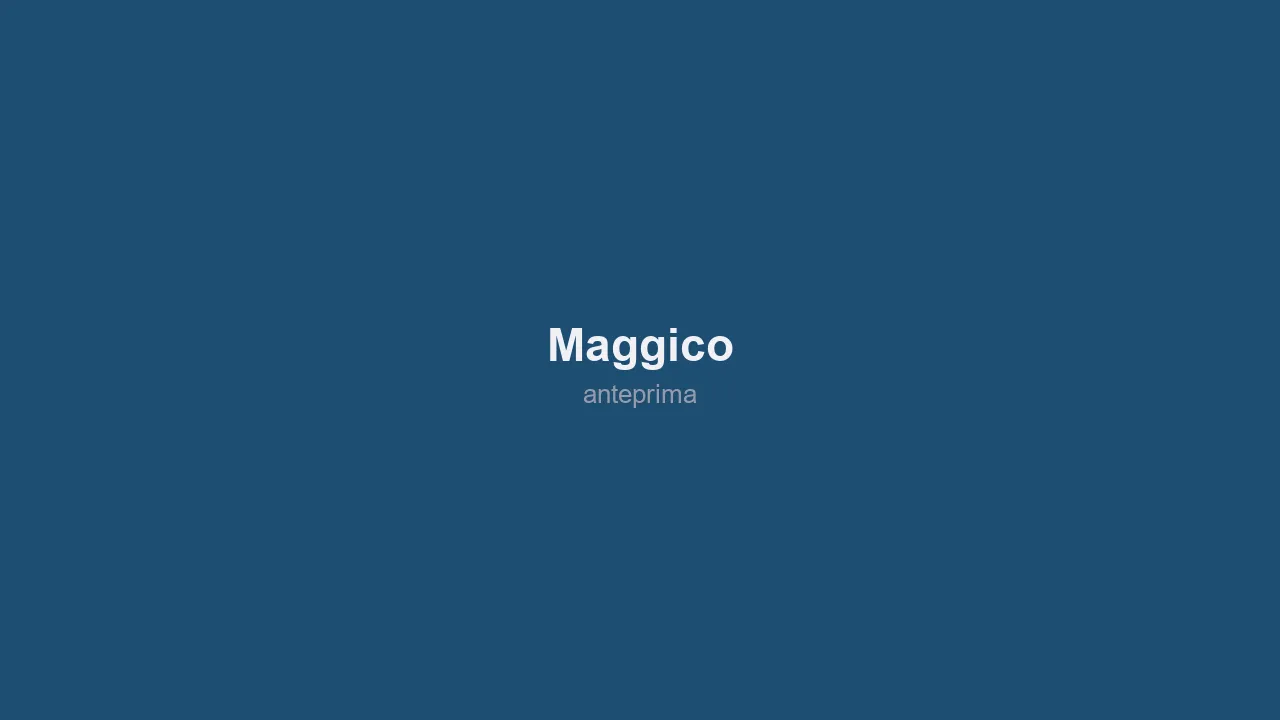 Schermata di Maggico