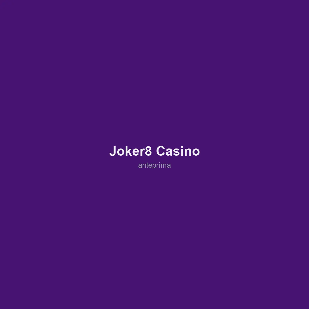 Schermata 3 di Joker8 Casino