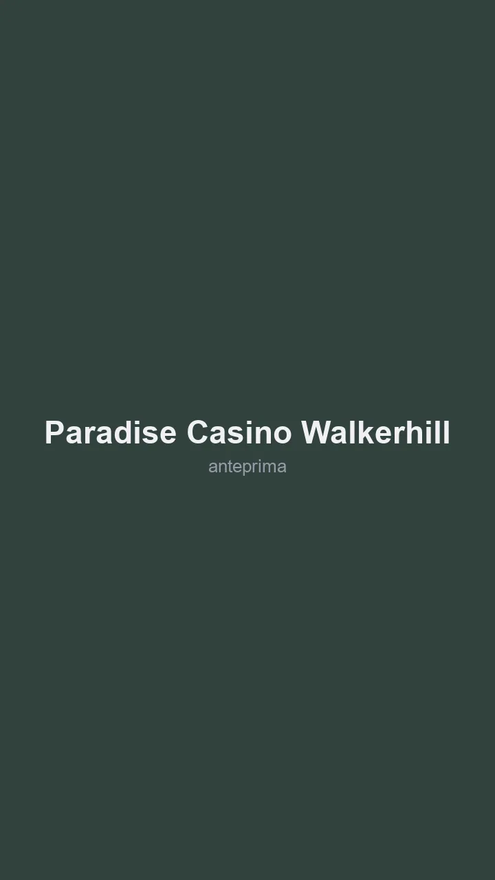 Schermata di Paradise Casino Walkerhill