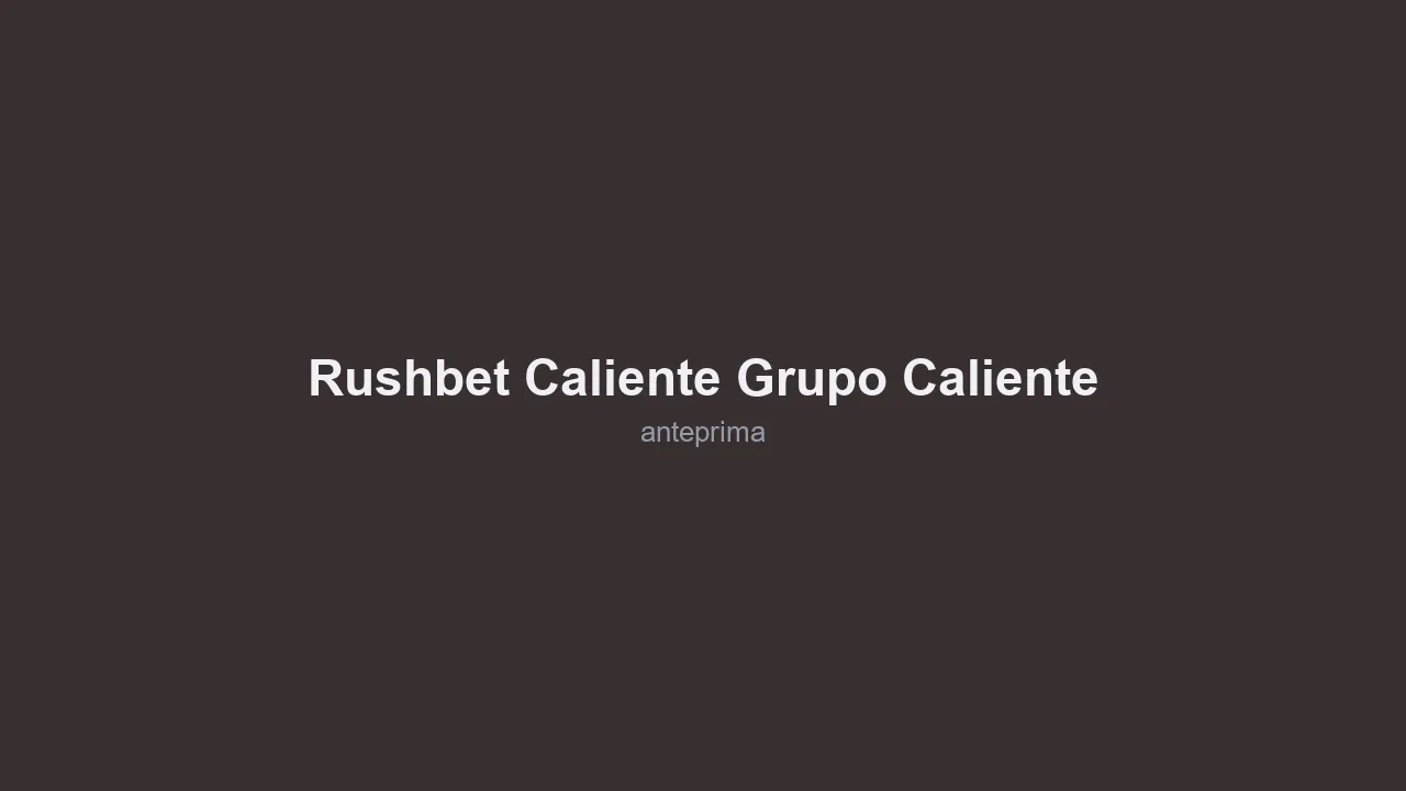 Schermata 1 di Rushbet (Caliente/Grupo Caliente)