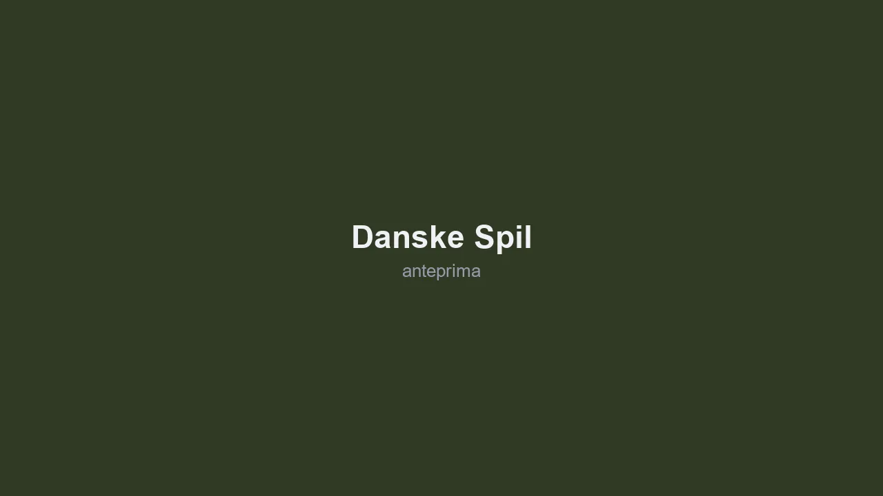 Schermata di Danske Spil