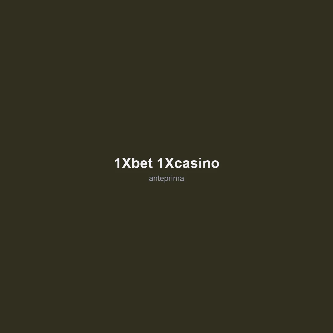 Schermata di 1xBet / 1xCasino