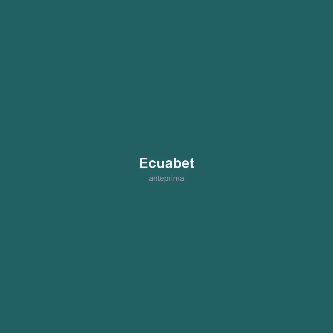 Schermata di Ecuabet