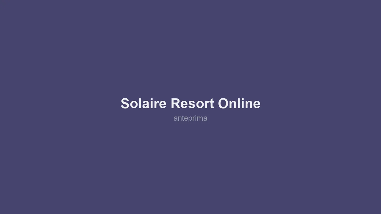 Schermata 3 di Solaire Resort (online)