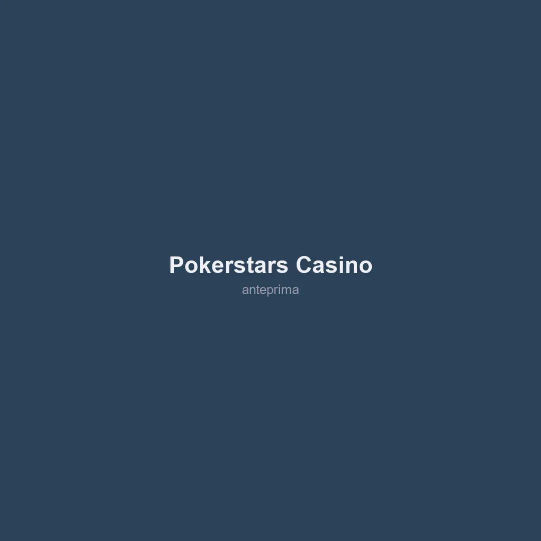 Schermata 1 di PokerStars Casino