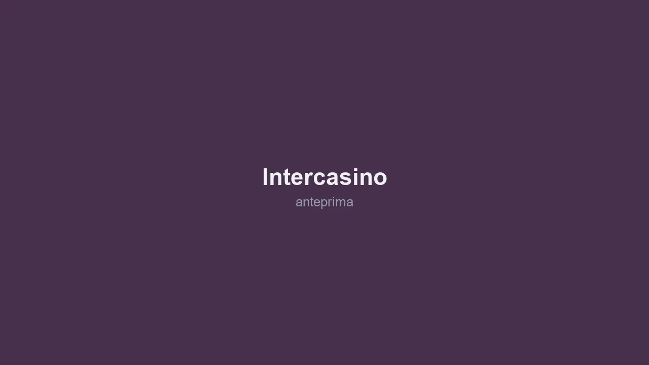 Schermata di InterCasino (インターカジノ)