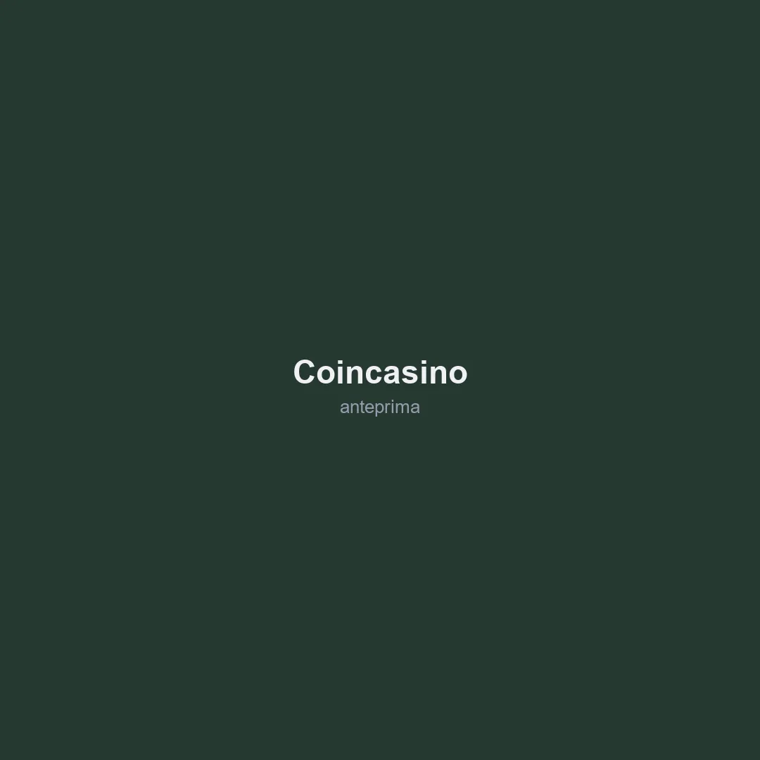 Schermata di CoinCasino