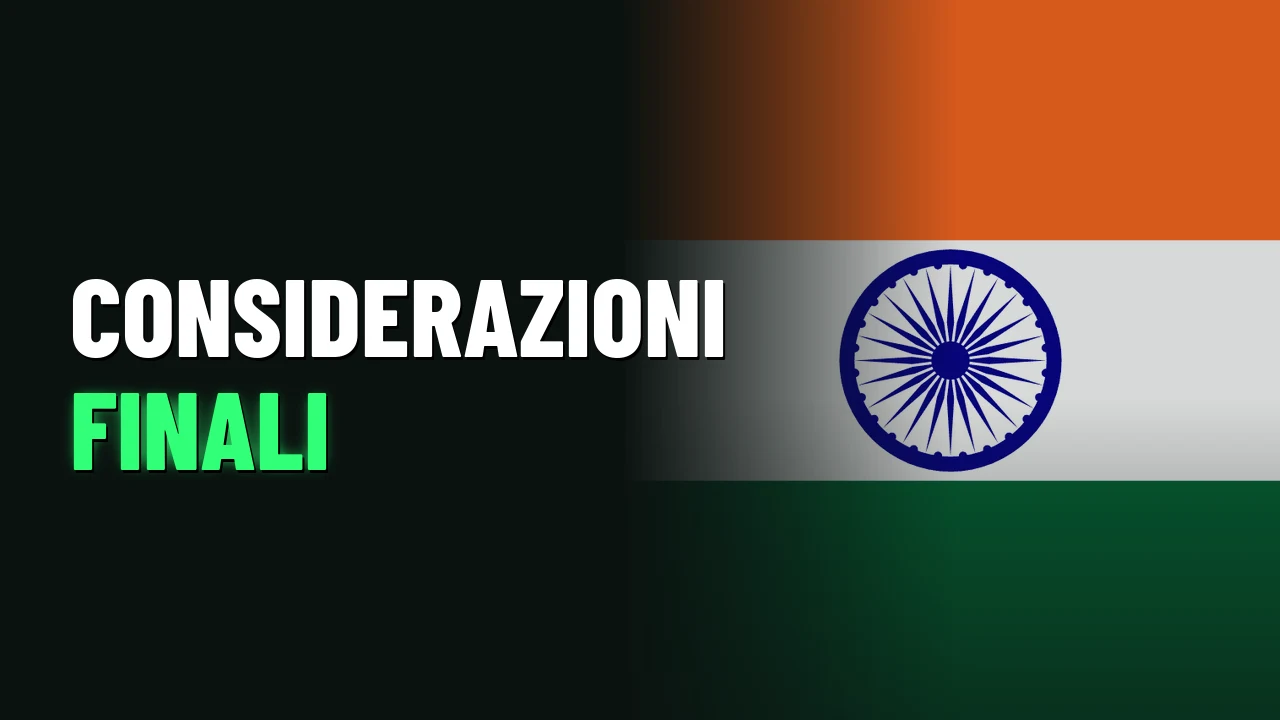 Considerazioni finali