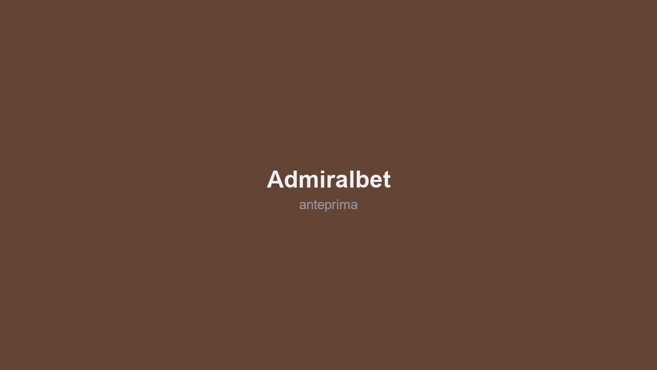 Schermata di AdmiralBet