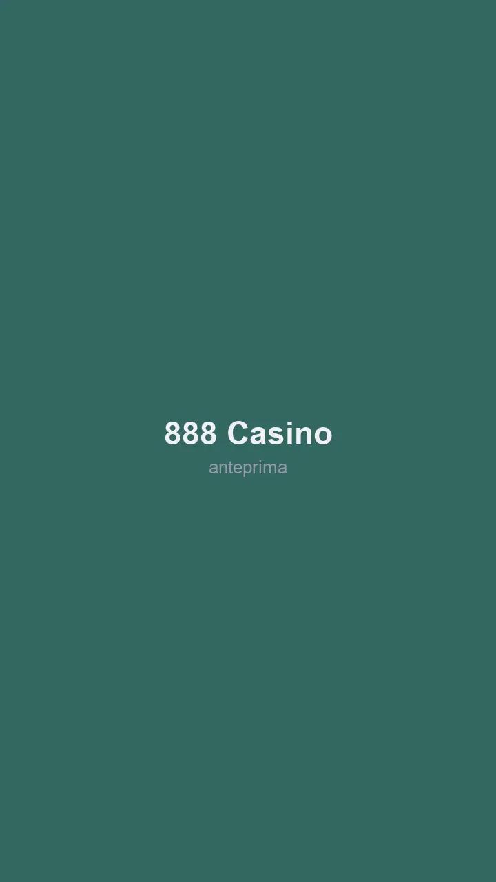 Schermata di 888 Casino