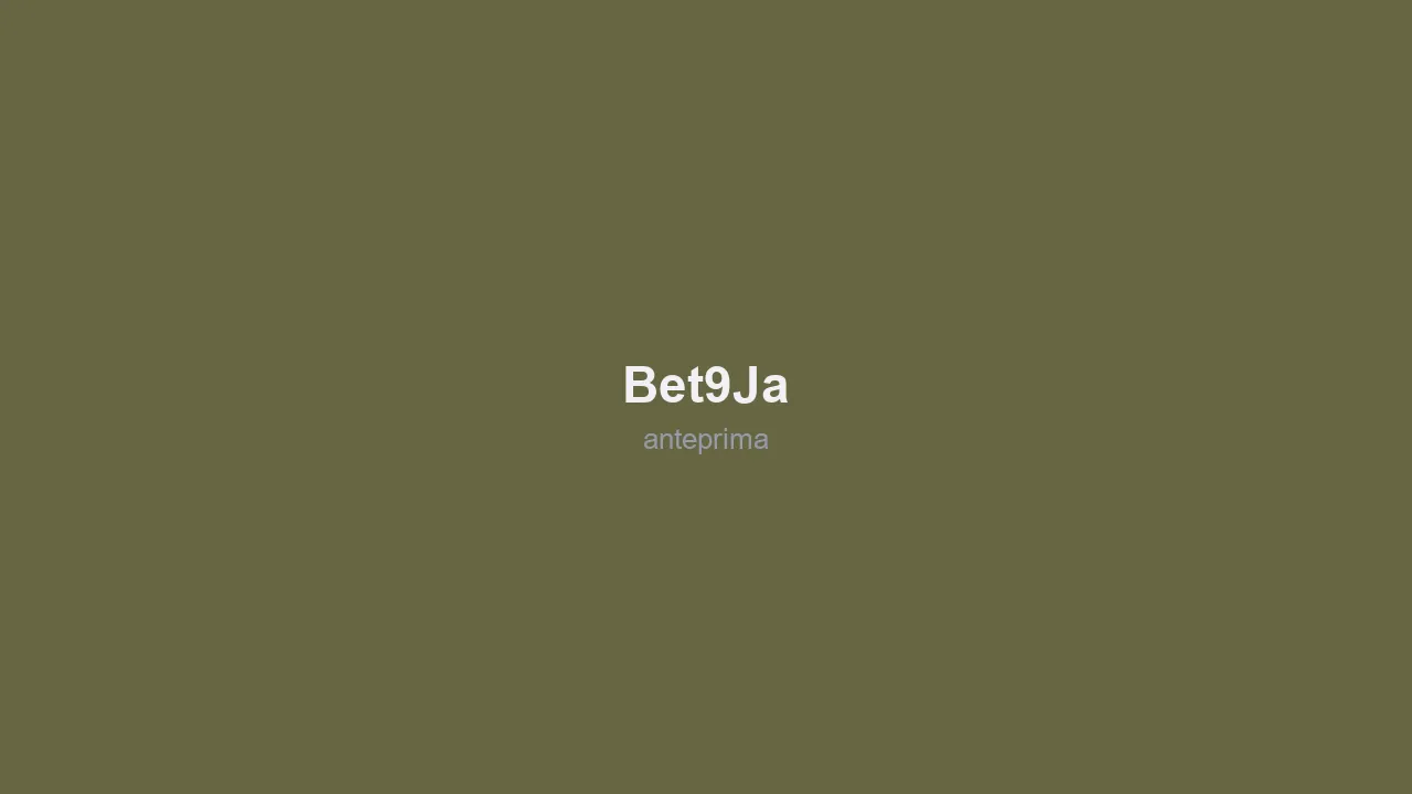 Schermata di Bet9ja