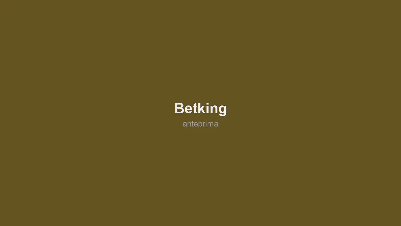 Schermata di BetKing