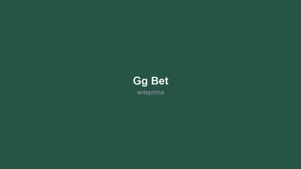 Schermata di GG.BET