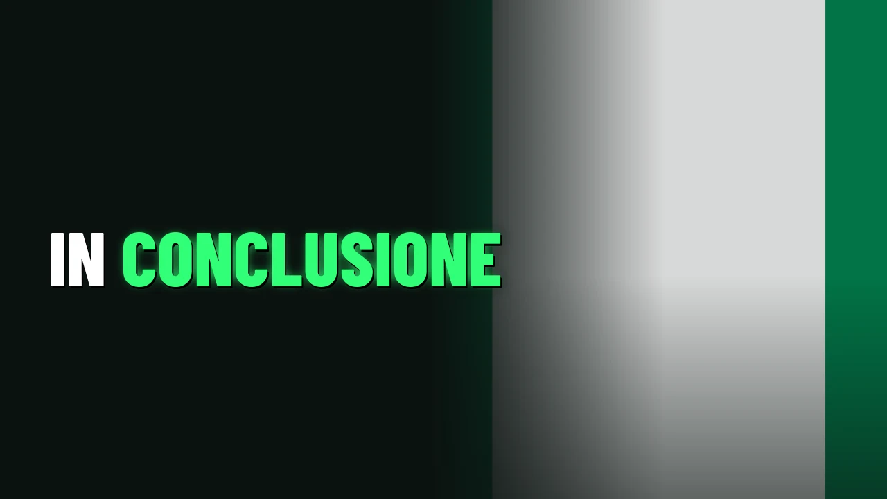 In conclusione