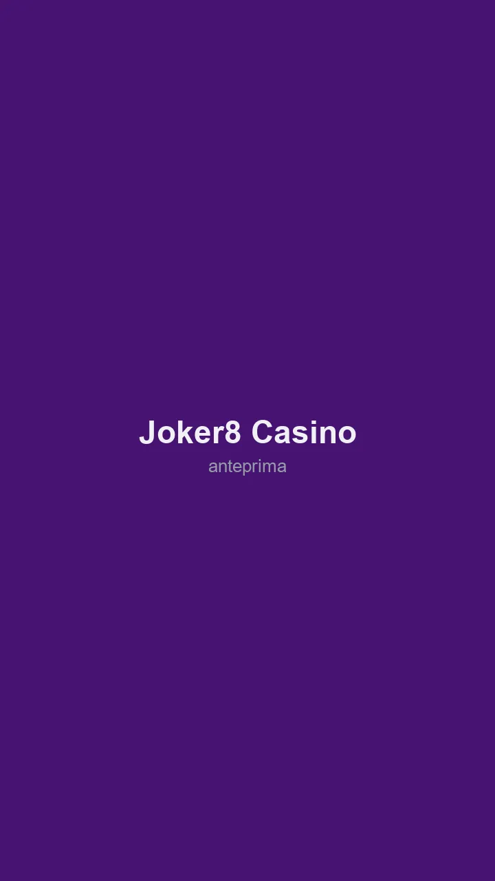 Schermata di Joker8 Casino