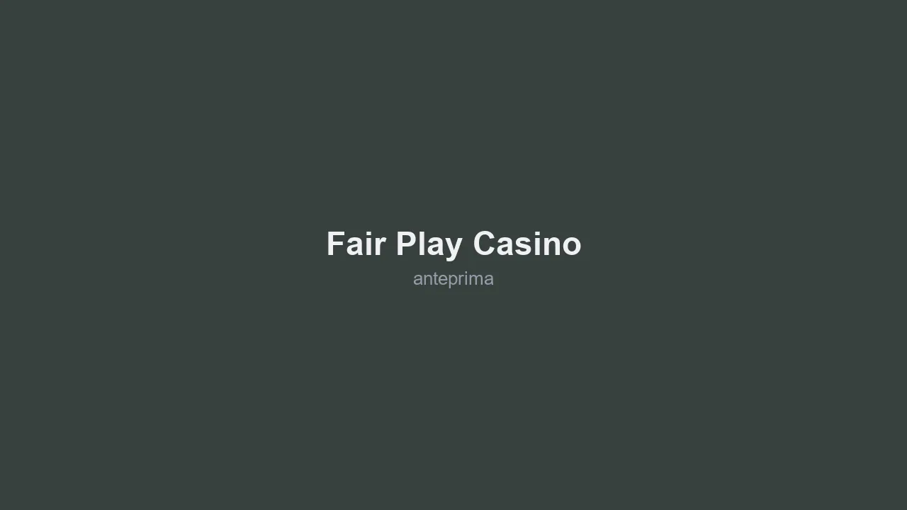 Schermata 2 di Fair Play Casino