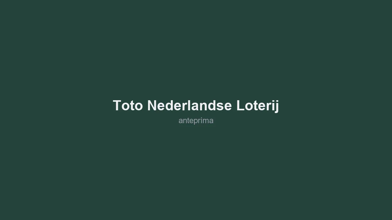 Schermata 3 di TOTO (Nederlandse Loterij)