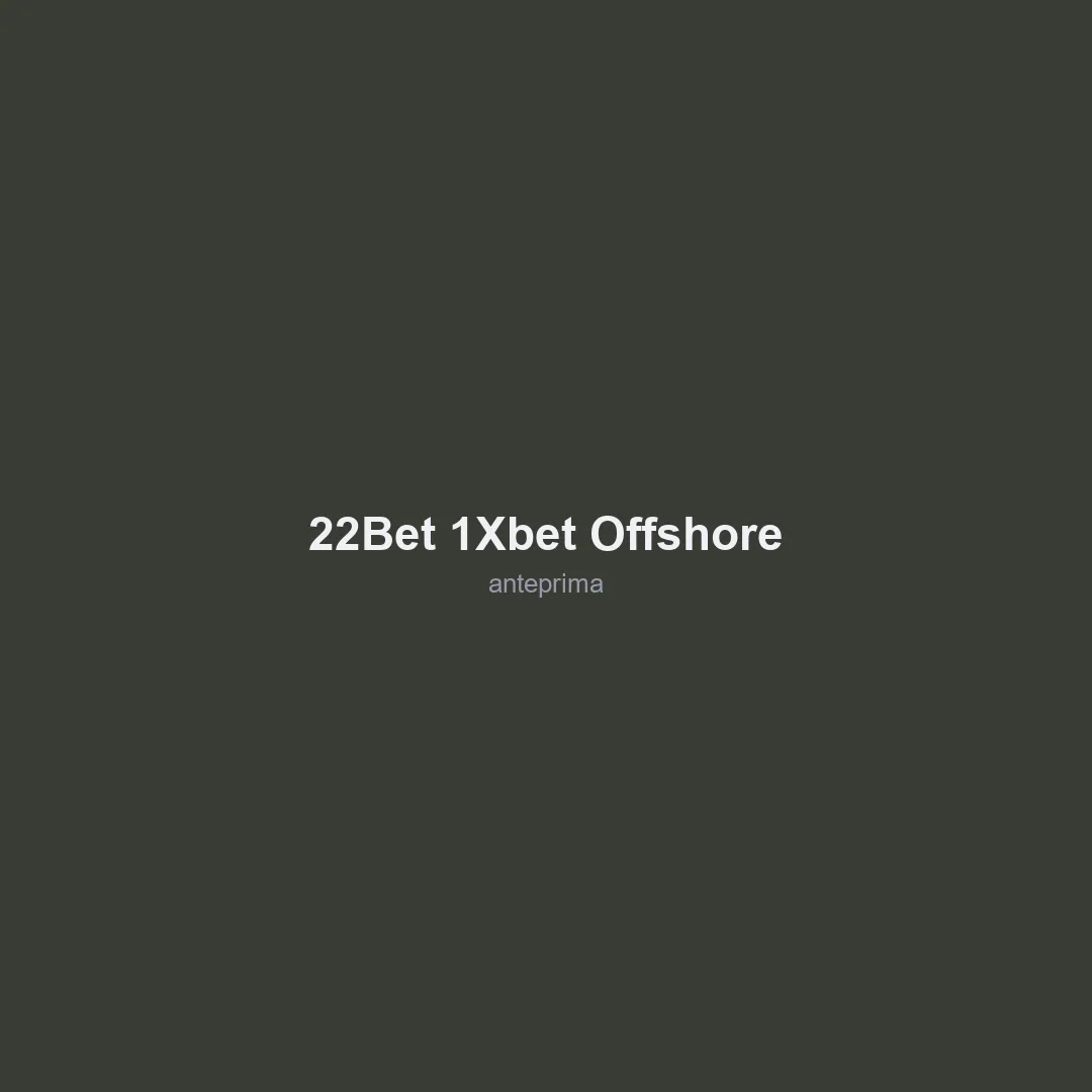 Schermata di 22Bet / 1xBet (offshore)