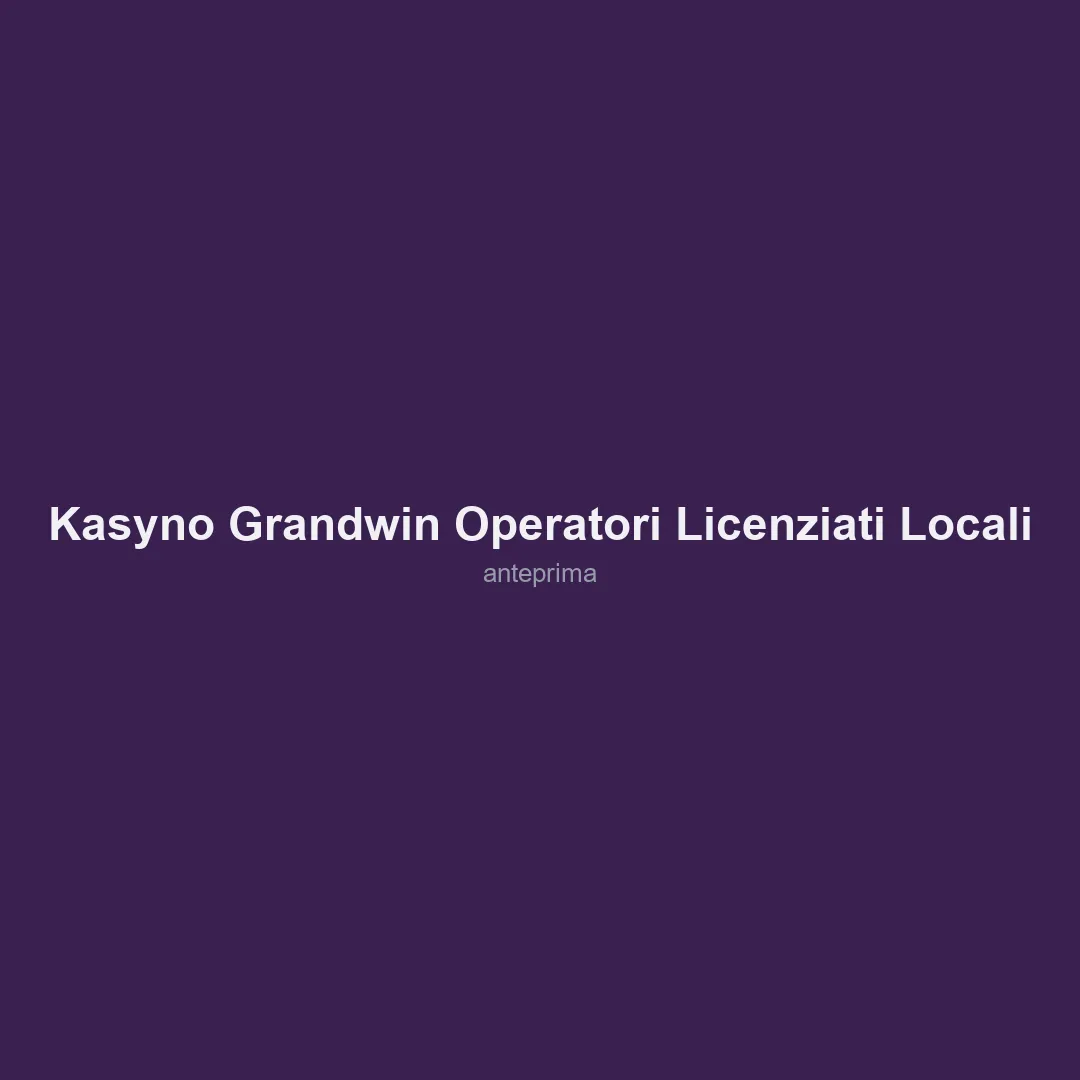 Schermata di Kasyno Grandwin / operatori licenziati locali