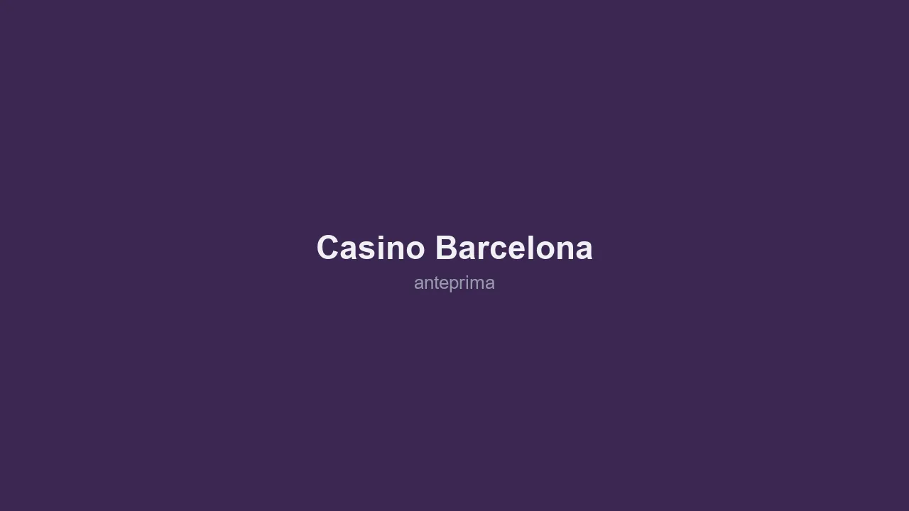 Schermata 1 di Casino Barcelona