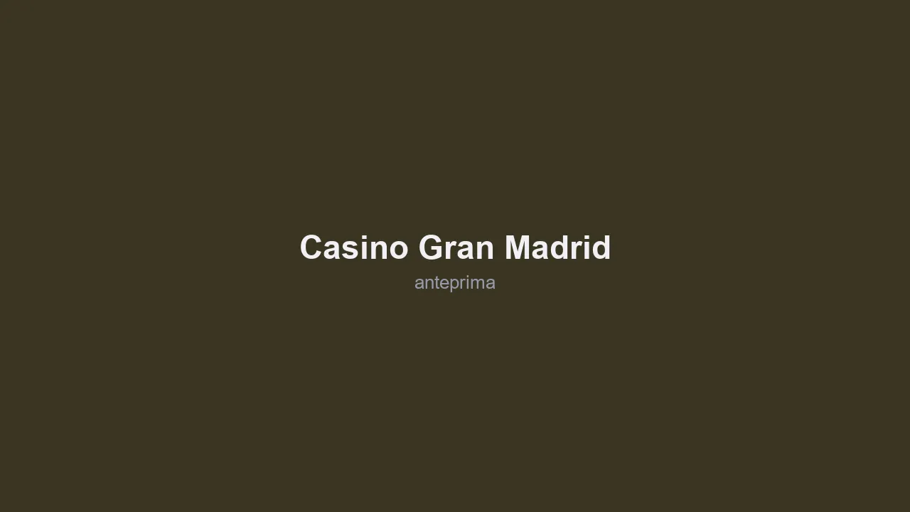 Schermata 2 di Casino Gran Madrid