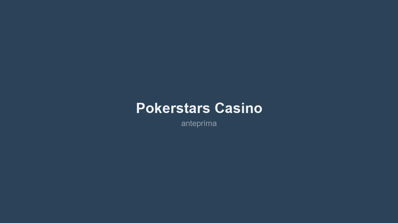 Schermata 3 di PokerStars Casino