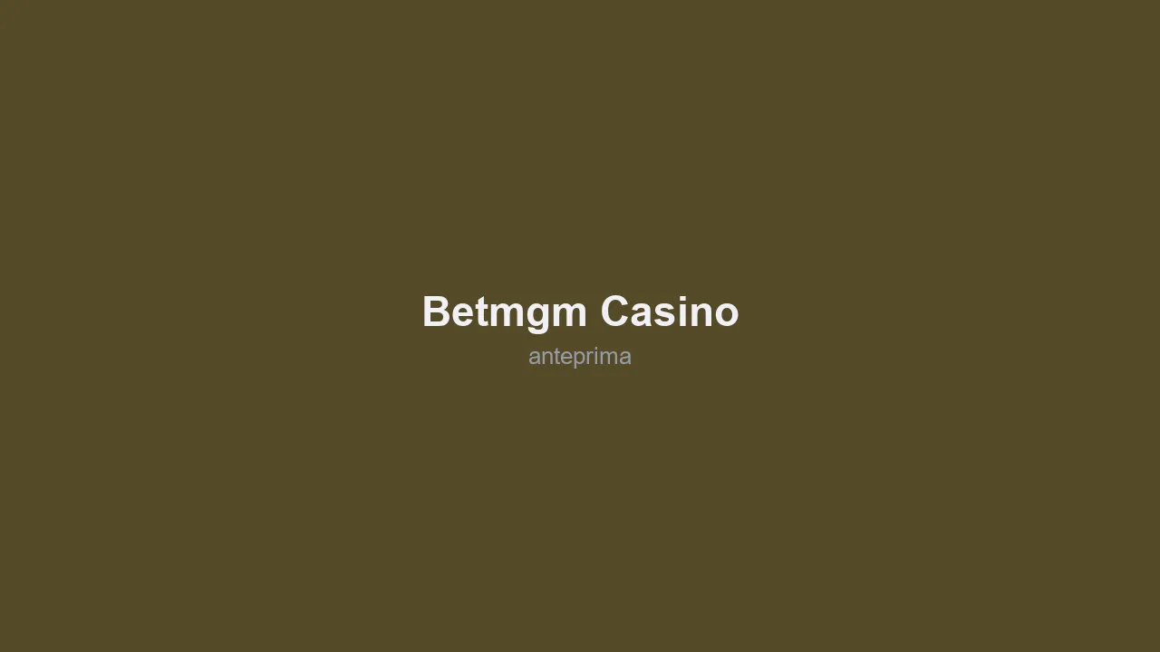 Schermata di BetMGM Casino
