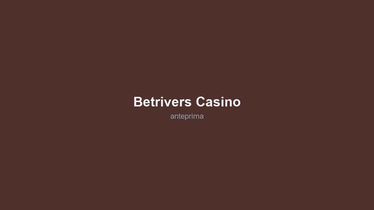 Schermata di BetRivers Casino