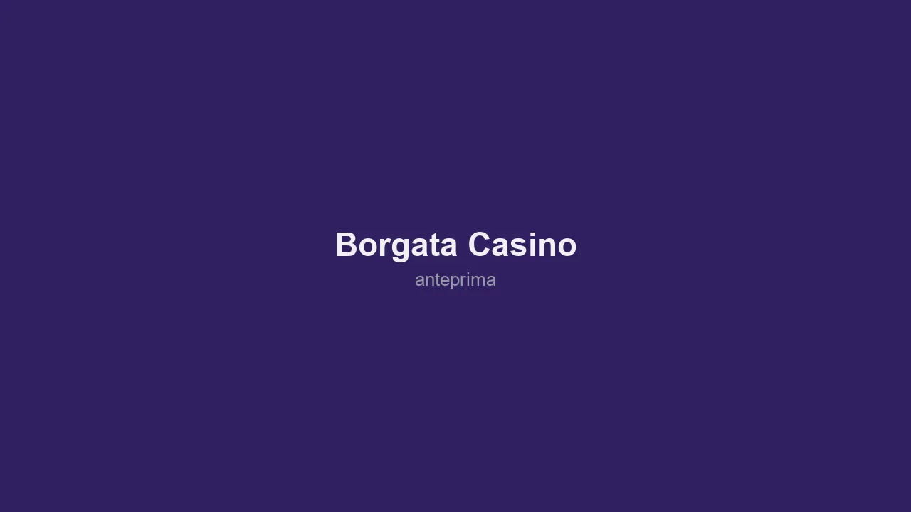 Schermata di Borgata Casino