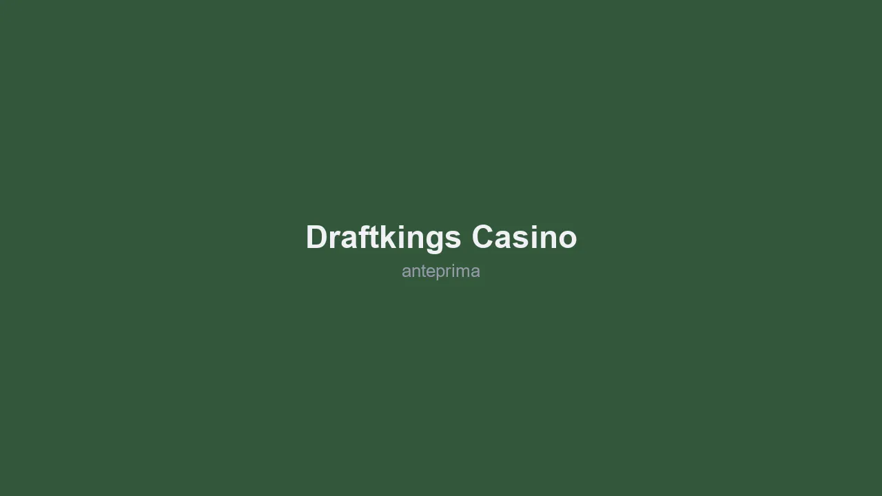 Schermata di DraftKings Casino