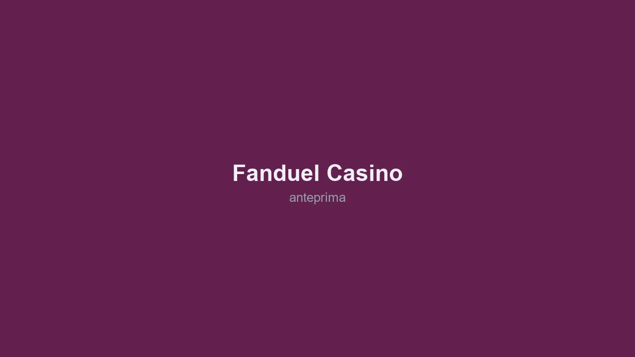 Schermata di FanDuel Casino