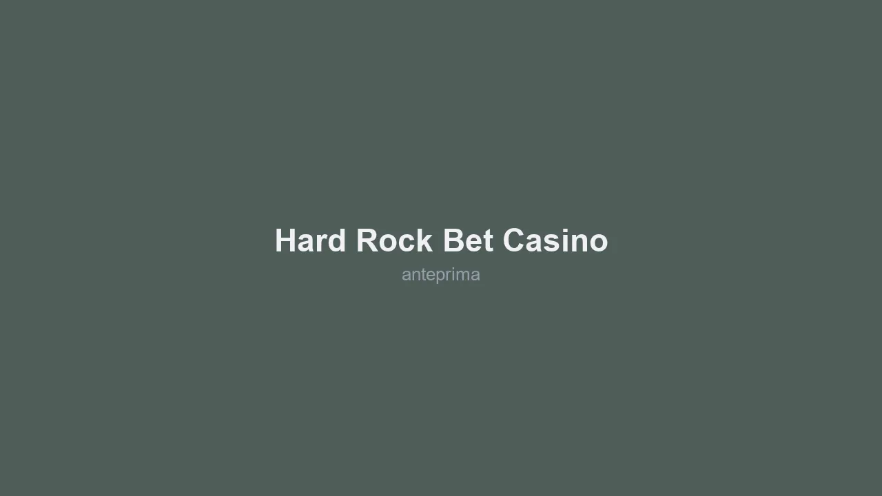 Schermata di Hard Rock Bet Casino