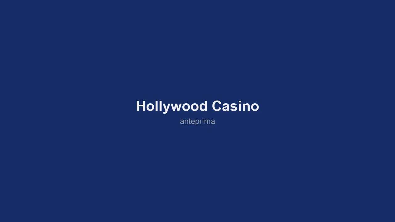 Schermata di Hollywood Casino