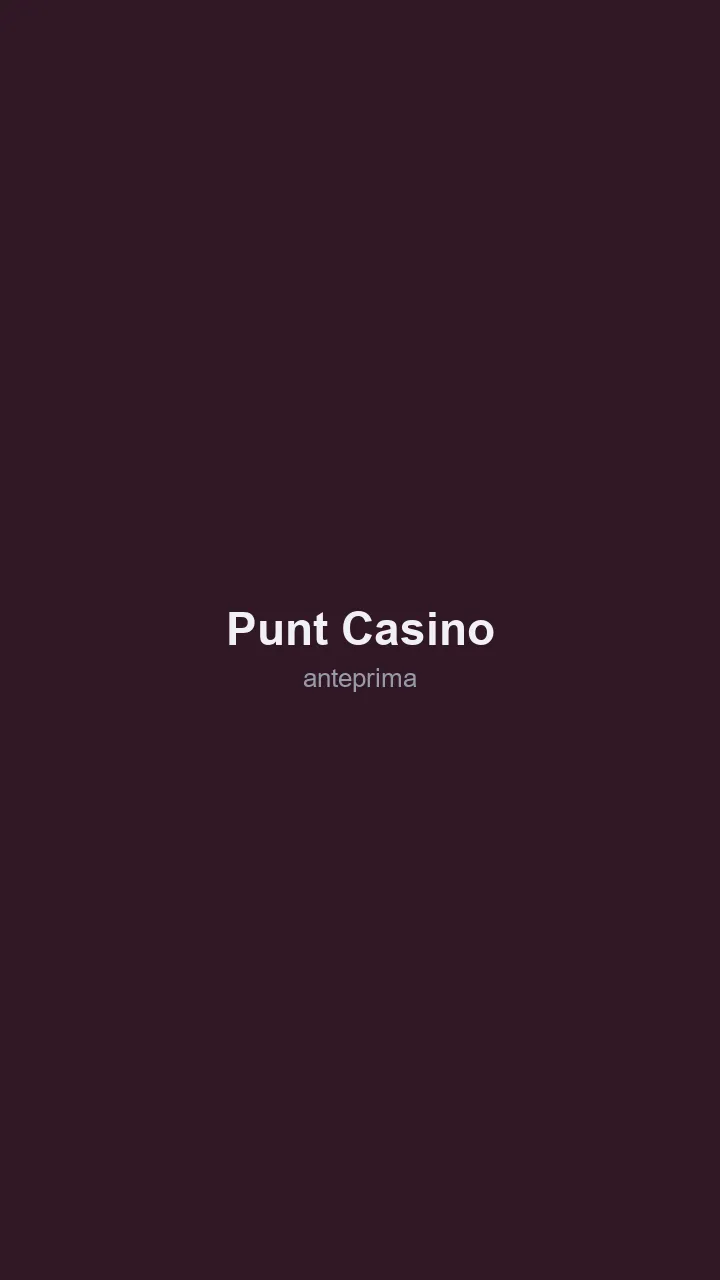 Schermata di Punt Casino