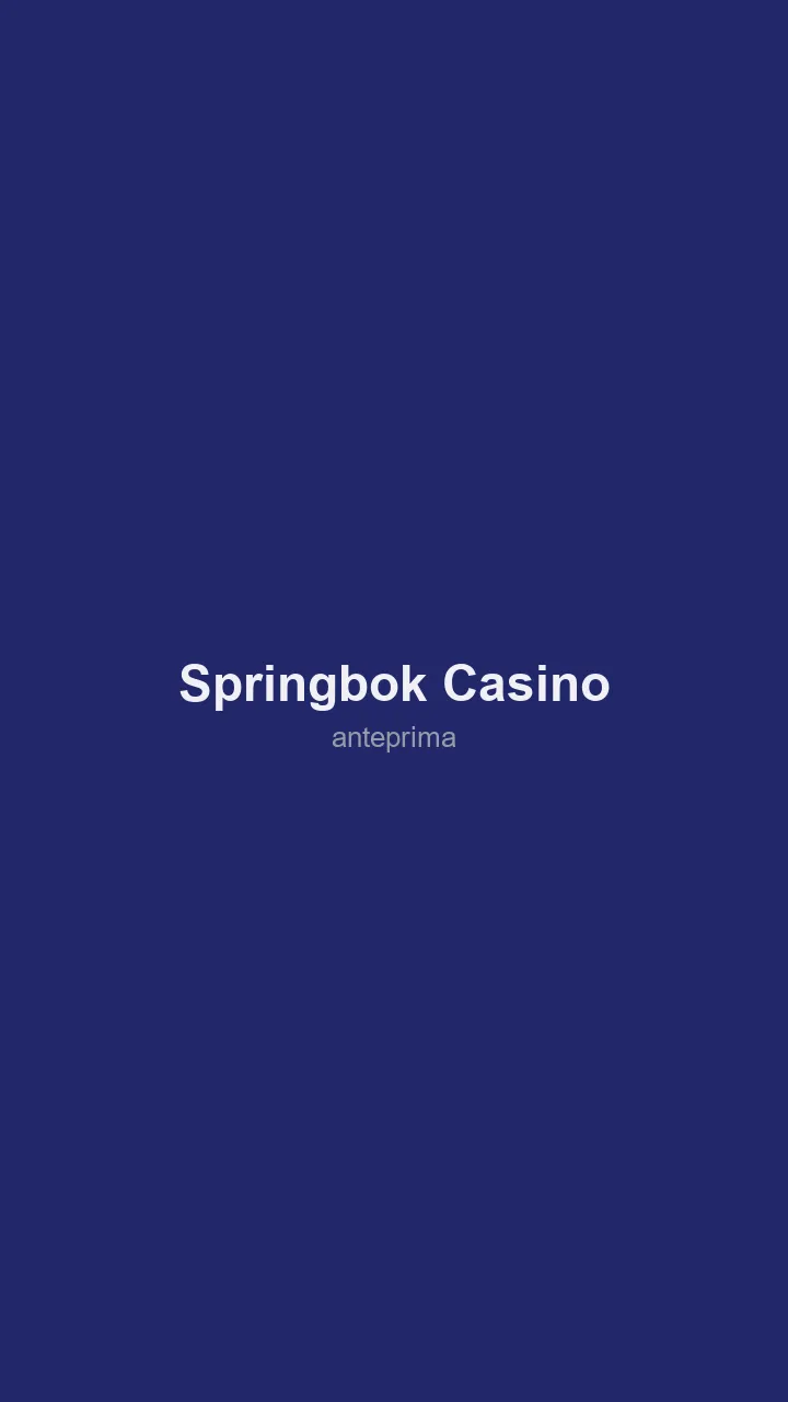 Schermata di Springbok Casino