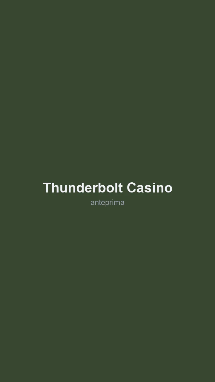 Schermata di ThunderBolt Casino