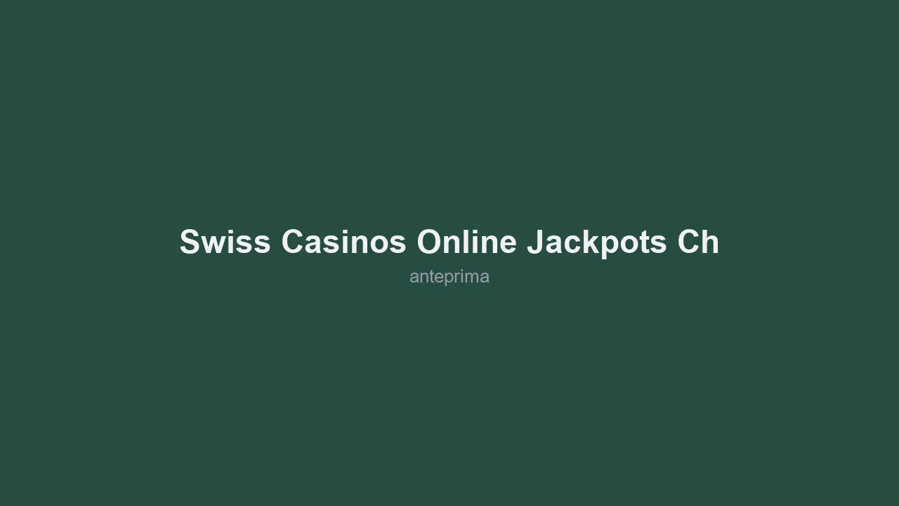Schermata di Swiss Casinos Online (jackpots.ch)