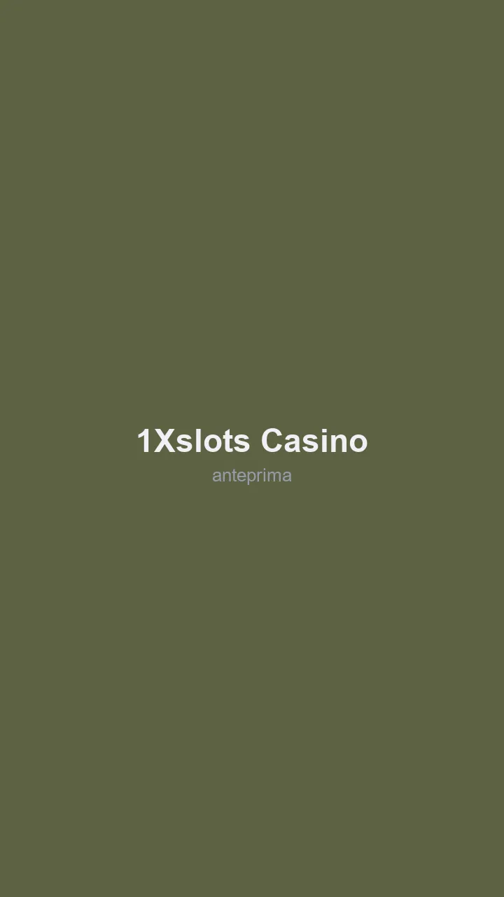 Schermata di 1xSlots Casino