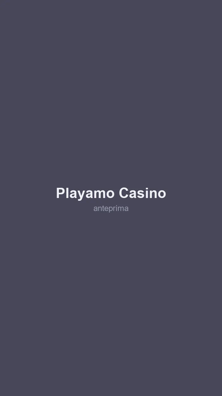 Schermata di Playamo Casino