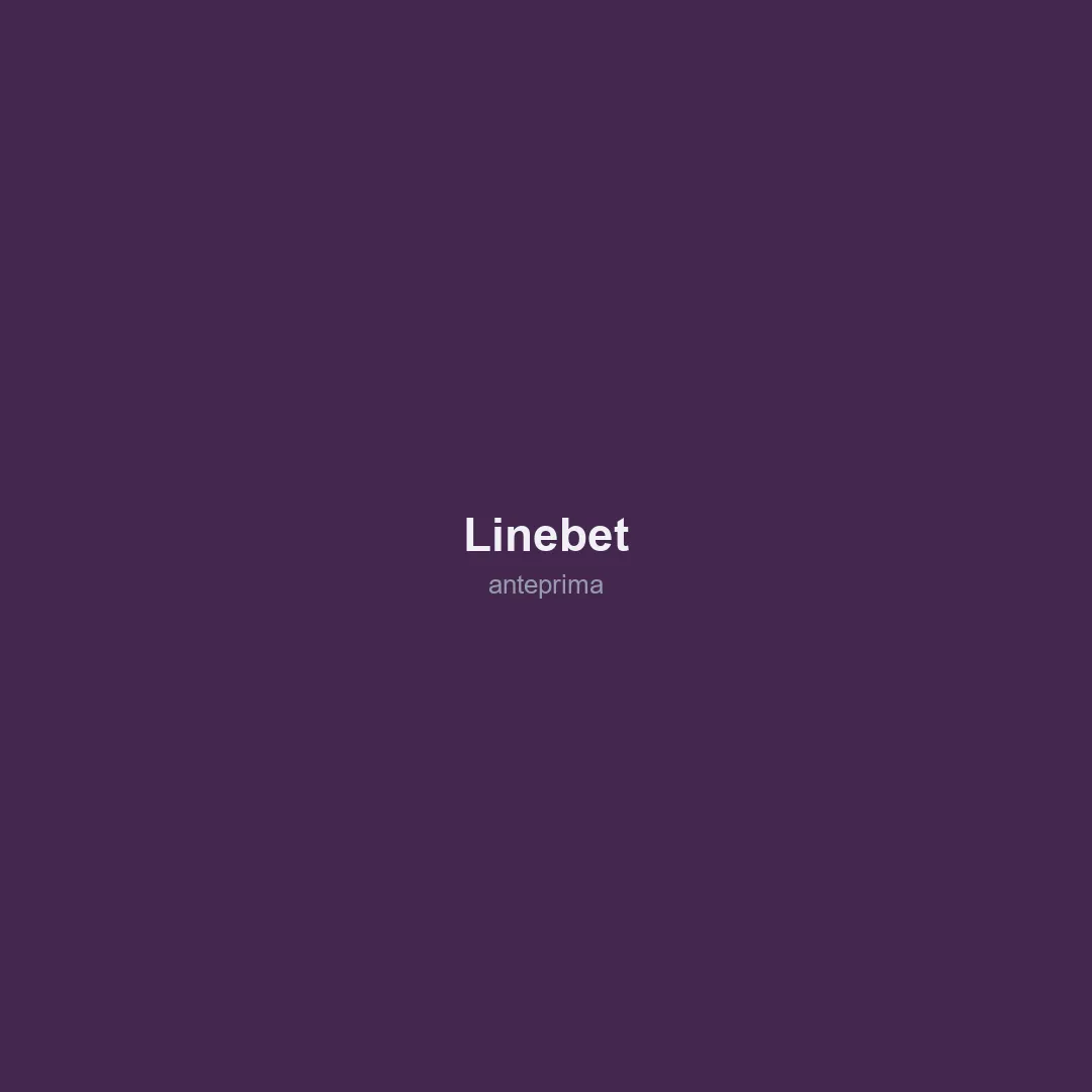 Schermata di Linebet