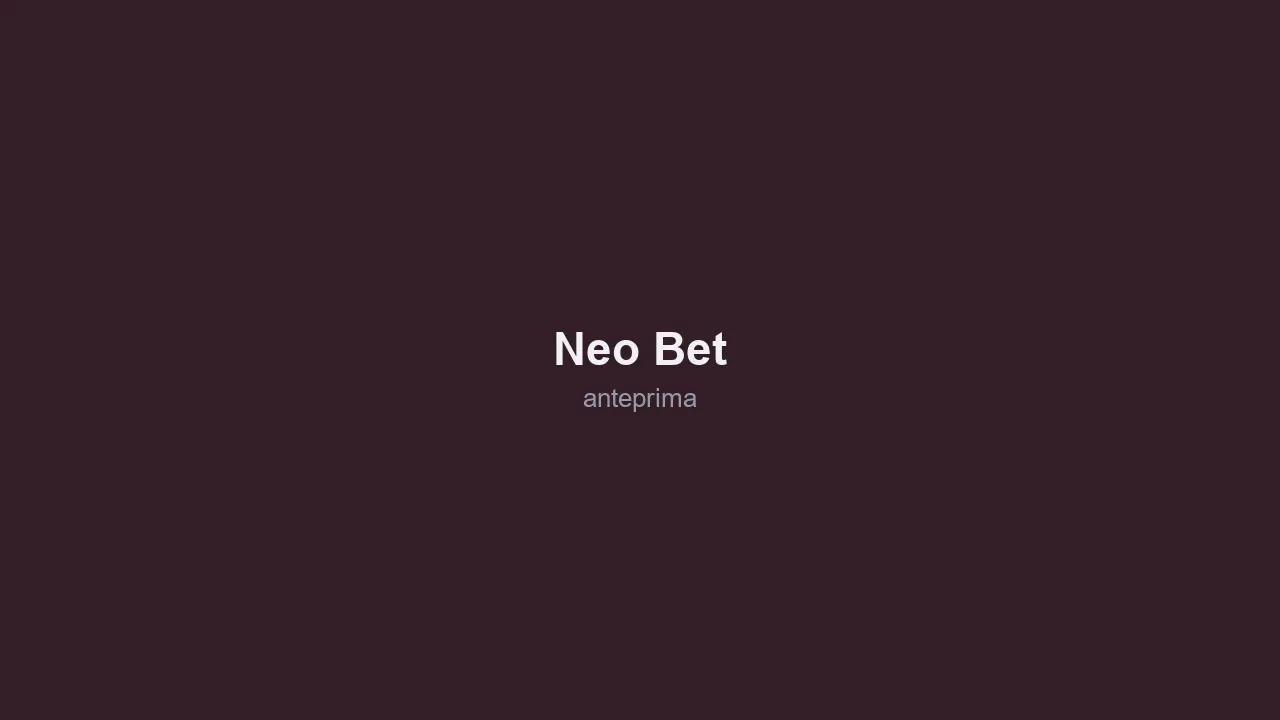 Migliori Siti Scommesse Austria 2026 8 Schermata di NEO.bet
