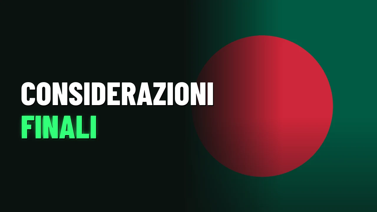 Considerazioni finali